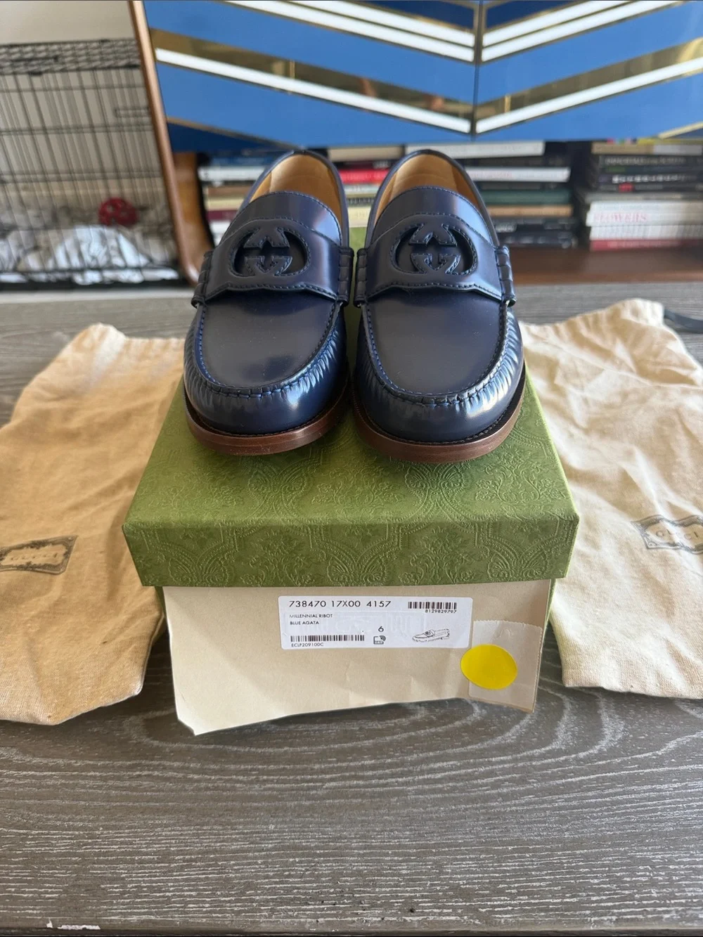 Gucci polished blue